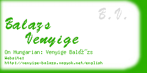 balazs venyige business card